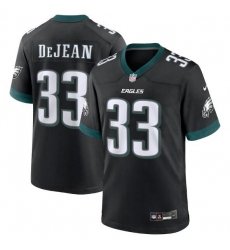 Unisex Philadelphia Eagles #33 Cooper DeJean Nike Black Alternate Player Game Jersey