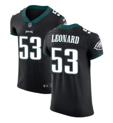 Men's Nike Philadelphia Eagles #53 Shaquille Leonard Black Alternate Stitched NFL New Elite Jersey