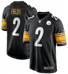 Unisex Pittsburgh Steelers #2 Justin Fields Black Vapor Untouchable Limited Stitched Jersey