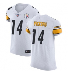 Men's Nike Pittsburgh Steelers #14 George Pickens White Stitched NFL New Elite Jersey