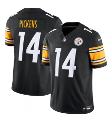 Men's Pittsburgh Steelers #14 George Pickens Nike Black Vapor F.U.S.E. Limited Jersey