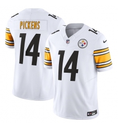 Men's Pittsburgh Steelers #14 George Pickens Nike White Vapor F.U.S.E. Limited Jersey