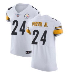 Men's Nike Pittsburgh Steelers #24 Joey Porter Jr. White Stitched NFL Vapor Untouchable Elite Jersey