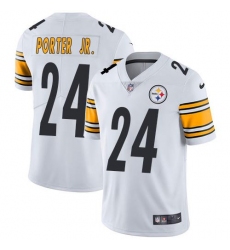 Men's Nike Pittsburgh Steelers #24 Joey Porter Jr. White Stitched NFL Vapor Untouchable Limited Jersey