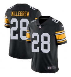 Men's Nike Pittsburgh Steelers #28 Miles Killebrew Black Alternate Stitched NFL Vapor Untouchable Limited Jersey