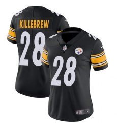 Women's Nike Pittsburgh Steelers #28 Miles Killebrew Black Team Color Stitched NFL Vapor Untouchable Limited Jersey