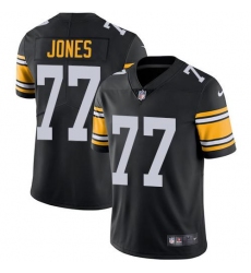 Men's Nike Pittsburgh Steelers #77 Broderick Jones Black Alternate Stitched NFL Vapor Untouchable Limited Jersey