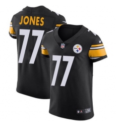 Men's Nike Pittsburgh Steelers #77 Broderick Jones Black Team Color Stitched NFL Vapor Untouchable Elite Jersey