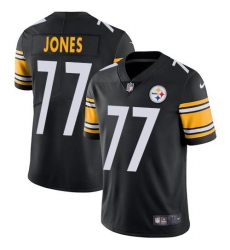 Men's Nike Pittsburgh Steelers #77 Broderick Jones Black Team Color Stitched NFL Vapor Untouchable Limited Jersey