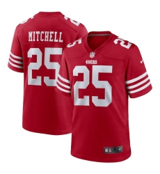 Men's San Francisco 49ers #25 Elijah Mitchell Nike 2022 Player Game Jersey - Scarlet