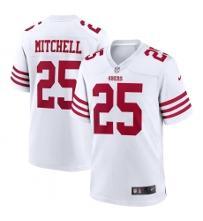 Men's San Francisco 49ers #25 Elijah Mitchell Nike 2022 Player Game Jersey - White