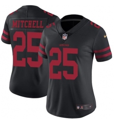 Women's Nike San Francisco 49ers #25 Elijah Mitchell Black Alternate Stitched NFL Vapor Untouchable Limited Jersey