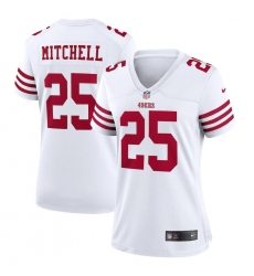 Women's San Francisco 49ers #25 Elijah Mitchell White 2022-23 Nike NFL Game Jersey