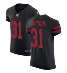 Men's Nike San Francisco 49ers #31 Tashaun Gipson Black Alternate Stitched NFL Vapor Untouchable Elite Jersey