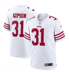 Men's San Francisco 49ers #31 Tashaun Gipson Nike 2022 Player Game Jersey - White