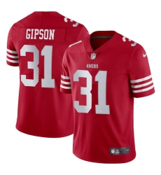 Men's San Francisco 49ers #31 Tashaun Gipson Scarlet Nike 2022-23 Limited Stitched NFL Vapor Untouchable Jersey