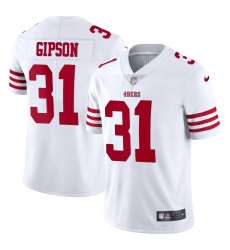 Men's San Francisco 49ers #31 Tashaun Gipson White Nike 2022-23 Limited Stitched NFL Vapor Untouchable Jersey