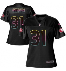 Women's Nike San Francisco 49ers #31 Tashaun Gipson Black NFL Fashion Game Jersey