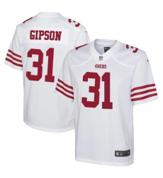 Youth San Francisco 49ers #31 Tashaun Gipson White 2022-23 Nike NFL Game Jersey