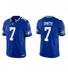 Men's Geno Smith Seattle Seahawks Royal Throwback Vapor F.U.S.E. Limited Jersey