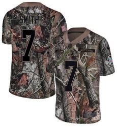 Men's Nike Seattle Seahawks #7 Geno Smith Camo Stitched NFL Limited Rush Realtree Jersey