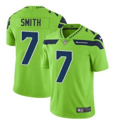 Men's Nike Seattle Seahawks #7 Geno Smith Green Stitched NFL Limited Rush Jersey