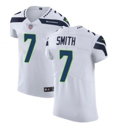 Men's Nike Seattle Seahawks #7 Geno Smith White Stitched NFL New Elite Jersey