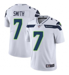 Men's Nike Seattle Seahawks #7 Geno Smith White Stitched NFL Vapor Untouchable Limited Jersey