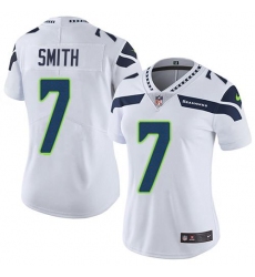 Women's Nike Seattle Seahawks #7 Geno Smith White Stitched NFL Vapor Untouchable Limited Jersey