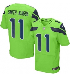 Men's Nike Seattle Seahawks #11 Jaxon Smith-Njigba Green Stitched NFL Elite Rush Jersey