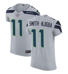 Men's Nike Seattle Seahawks #11 Jaxon Smith-Njigba Grey Alternate Stitched NFL New Elite Jersey