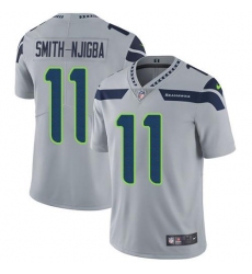 Men's Nike Seattle Seahawks #11 Jaxon Smith-Njigba Grey Alternate Stitched NFL Vapor Untouchable Limited Jersey