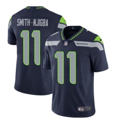 Men's Nike Seattle Seahawks #11 Jaxon Smith-Njigba Steel Blue Team Color Stitched NFL Vapor Untouchable Limited Jersey