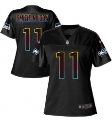 Women's Nike Seattle Seahawks #11 Jaxon Smith-Njigba Black NFL Fashion Game Jersey