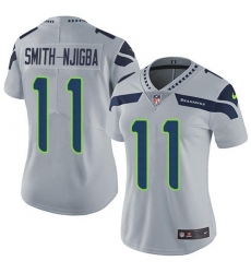 Women's Nike Seattle Seahawks #11 Jaxon Smith-Njigba Grey Alternate Stitched NFL Vapor Untouchable Limited Jersey