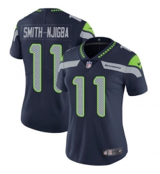 Women's Nike Seattle Seahawks #11 Jaxon Smith-Njigba Steel Blue Team Color Stitched NFL Vapor Untouchable Limited Jersey