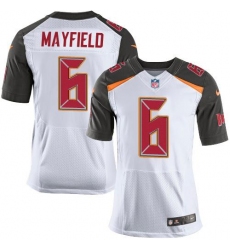 Men's Nike Tampa Bay Buccaneers #6 Baker Mayfield White Stitched NFL New Elite Jersey