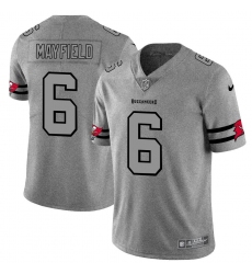 Men's Tampa Bay Buccaneers #6 Baker Mayfield Nike Gray Gridiron II Vapor Untouchable Limited NFL Jersey