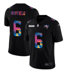 Men's Tampa Bay Buccaneers #6 Baker Mayfield Nike Multi-Color Black 2020 NFL Crucial Catch Vapor Untouchable Limited Jersey