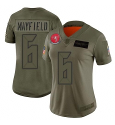 Women's Nike Tampa Bay Buccaneers #6 Baker Mayfield Camo Stitched NFL Limited 2019 Salute To Service Jersey