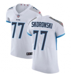 Men's Nike Tennessee Titans #77 Peter Skoronski White Stitched NFL Vapor Untouchable Elite Jersey