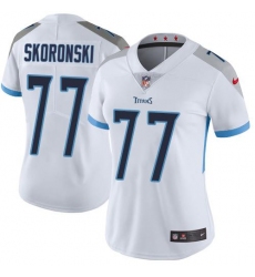 Women's Nike Tennessee Titans #77 Peter Skoronski White Stitched NFL Vapor Untouchable Limited Jersey