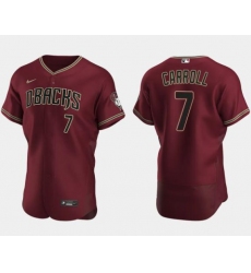 Arizona Diamondbacks #7 Corbin Carroll Alternate Jersey Crimson