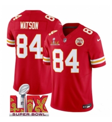 Unisex Kansas City Chiefs #84 Justin Watson Red 2025 Super Bowl LIX F.U.S.E. Vapor Limited Stitched Football Jersey