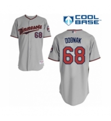 Women's Minnesota Twins #68 Randy Dobnak Authentic Grey Road Cool Base Baseball Player Jersey