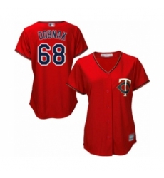 Women's Minnesota Twins #68 Randy Dobnak Authentic Scarlet Alternate Cool Base Baseball Player Jersey