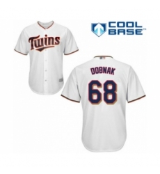 Youth Minnesota Twins #68 Randy Dobnak Authentic White Home Cool Base Baseball Player Jersey