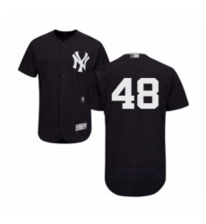 Men's New York Yankees #48 Tommy Kahnle Navy Blue Alternate Flex Base Authentic Collection Baseball Player Jersey