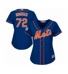 Women's New York Mets #72 Stephen Nogosek Authentic Royal Blue Alternate Home Cool Base Baseball Player Jersey