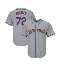 Youth New York Mets #72 Stephen Nogosek Authentic Grey Road Cool Base Baseball Player Jersey